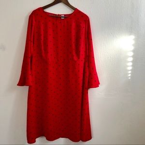 Old Navy Red Polka Dot Bell Sleeves.
